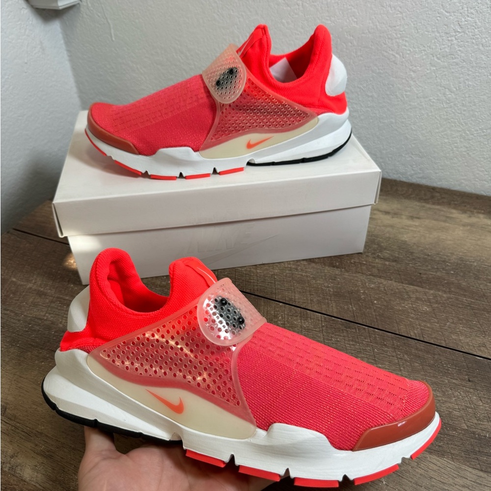 Nike‎ Sock Dart SP 'Infrared' 686058-661 New Size 12 RARE Sneakers
